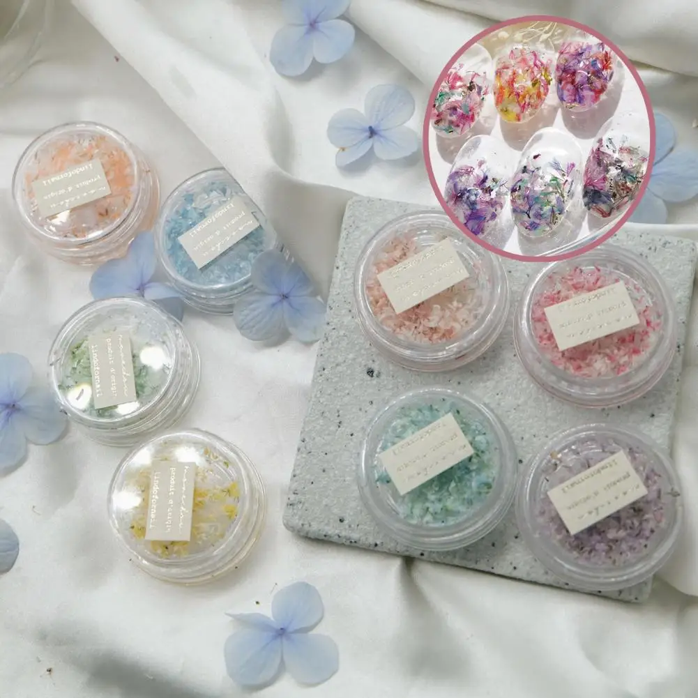 1BoxNailDriedFlowerNailDecorationsDryFlowerNailArtOrnament