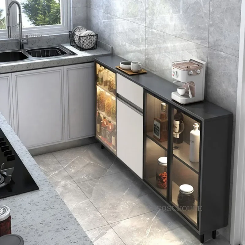 Luxury 25cm Ultra-thin Sideboards Kitchen Storage Cabinet Dining Room Furniture Extremely Narrow Restaurant Buffet Cabinets K