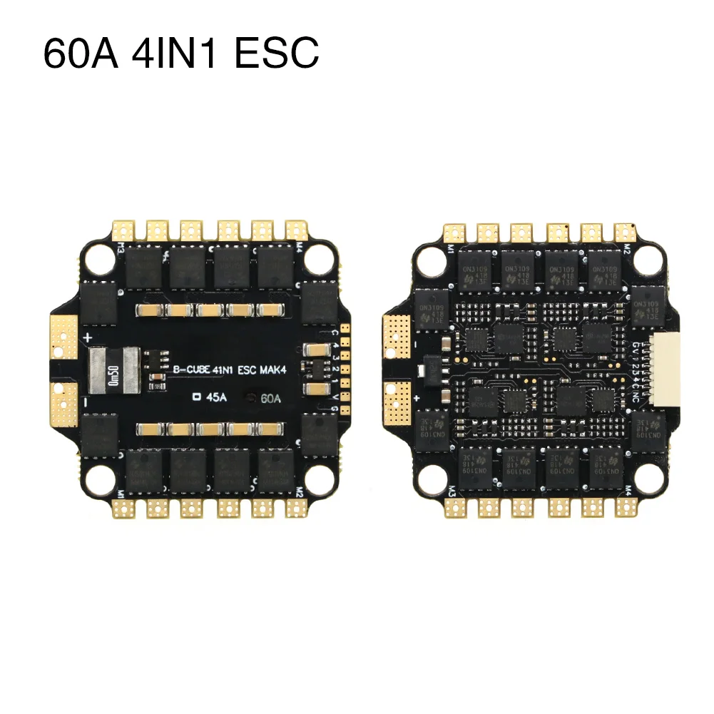 Installation du BLHELI_S 45A/60A 4IN1 ESC sans balais pour Drone FPV sur un châssis de drone FPV.