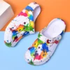 Couple Style Men's and Women's Clogs Sandals Slippers Inkjet Pattern Air Cushion Breathable Beach Sandals Outdoor Thick-Soled Mu 3