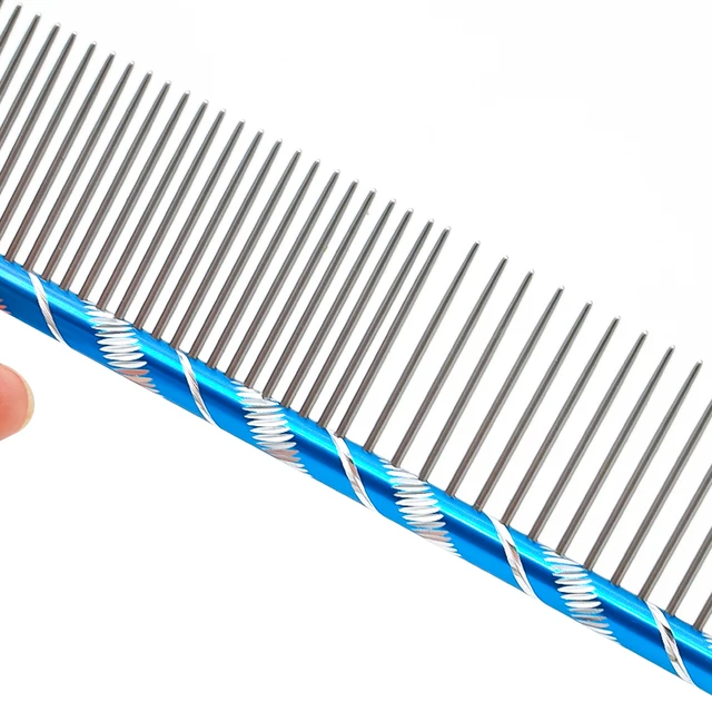 Dog Comb Long Thick Hair Fur Removal Cleaning Brush Stainless Steel Lightweight Pets Cat Grooming Combs for Dogs 16/19/20/25cm 5