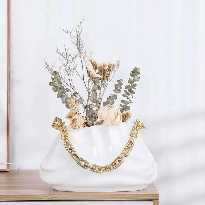 

Cream style cute cloud vase decoration home living room office decoration dining table TV cabinet simulation flower vase