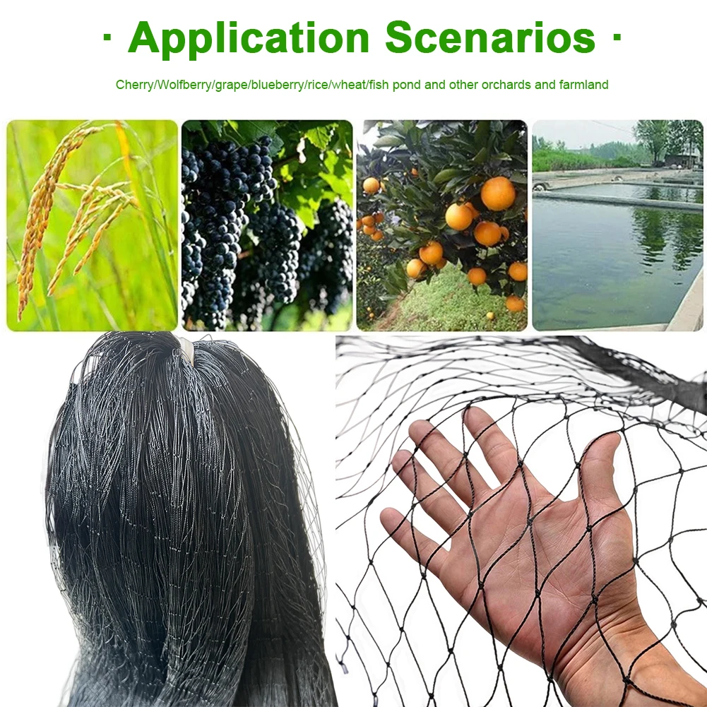 Nylon Bird Netting Garden Bird Net 25 X 50 FT Chicken Coop Netting Fruit Tree Netting for Birds Deer Squirrels