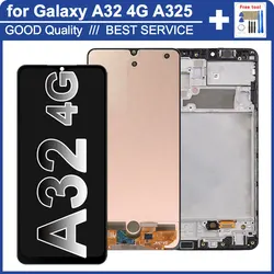 New AMOLED for Samsung Galaxy A32 4G A325 LCD Display Touch Screen for Samsung A32 A325F SM-A325M SM-A325F/DS Screen Display