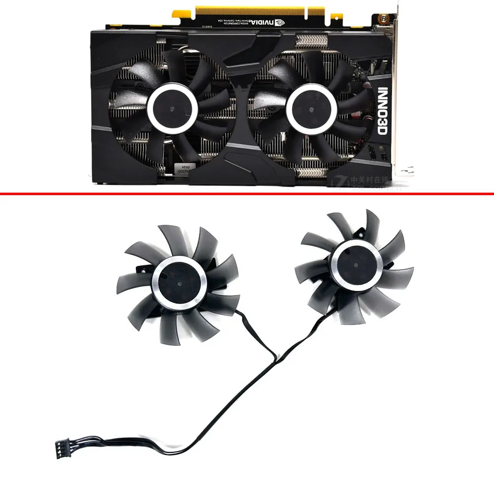 

Cooling Fan For INNO3D GeForce GTX 1660 Ti 1660 RTX 2060 Twin X2 65MM 4pin CF-12815S GTX1660Ti GTX1660 RTX2060 GPU Fan