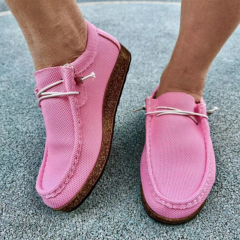 

Flats Platform Women Casual Shoes Canvas Autumn Fashion Sneakers Cozy Shoes 2024 New Trend Designer Women Sport Zapatos Walking
