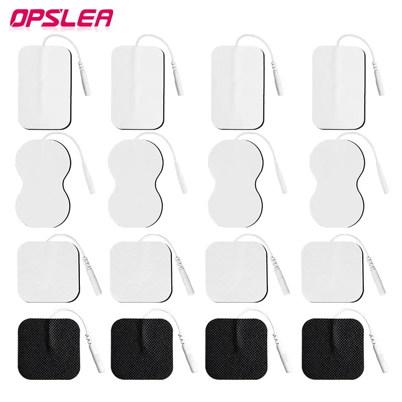 10/20Pcs 2mm Plug Electrode Pads For Tens Acupuncture Massager Conductive Gel Pad Body Physiotherapy EMS Muscle Stimulator