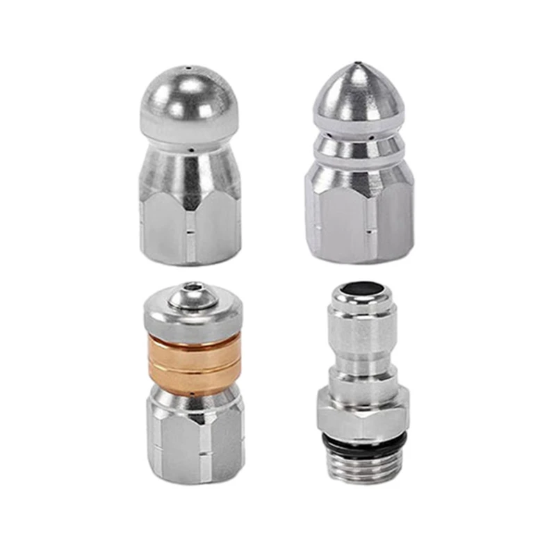 

Suitable For Karcher Pressure Washer Nozzle Sewer Cleaning Tool Ejector Drain Cleaning Nozzle Tip 1/4 Easy To Use