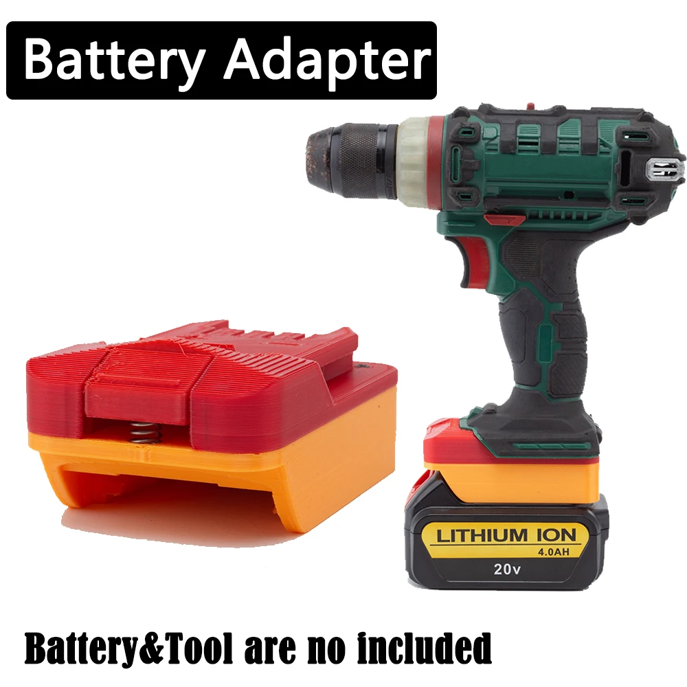 For Dewalt 20V Li-ion Battery Adapter Converter to Lidl Parkside X20V Electric Drill Tool (Not include tools and battery) include