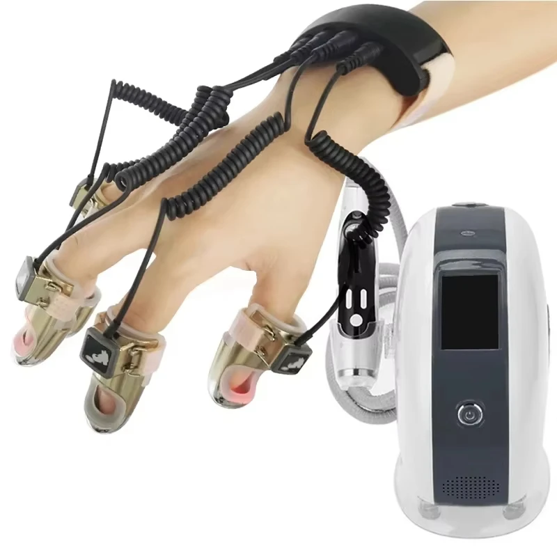 Microcurrent Therapy RF EMS Golden Fingers Body Massager for Face Lifting Meridians Dredging 6