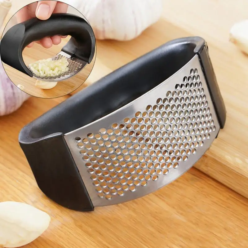 Garlic Press Crusher Multi-function Vegetables Ginger Squeezer Handheld Ginger Mincer Tools Rolling Crusher Kitchen Accessories