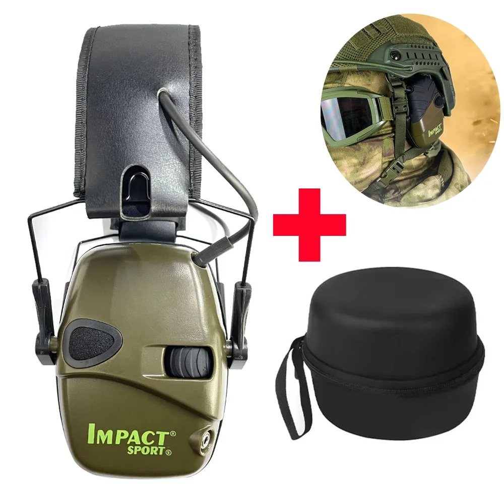 Active Headset Headphones for Shooting Electronic Hearing Protection Ear Protect Noise Reduction Active Hunting Earmuff shooting headphones