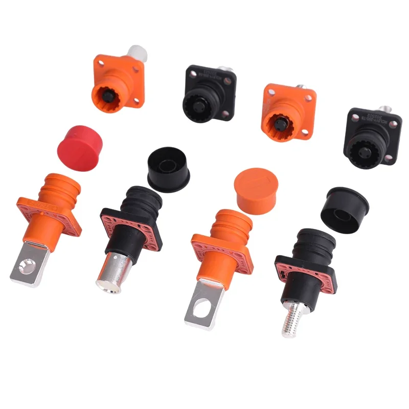 70A-250A Energy Storage Connector Single Core High-Current Through Wall Terminal Waterproof Lithium Battery Connectors