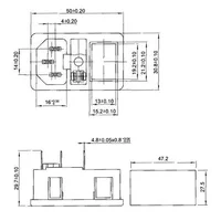 With 10A Fuse! Red Rocker Switch Fused IEC320 C14 Inlet Power Socket Fuse Switch Connector Plug Connector Red Green Blue Black 6