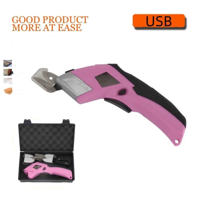 Electric Scissors Fabric Cutter Rechargeable Cordless Power Fabric Shears Scissors Cutting Tool with Spare Cutting Blades 1 set rotary cutter spare blades fit olfa dafa fiskars rotary cutter fabric paper circular cutting patchwork craft leather