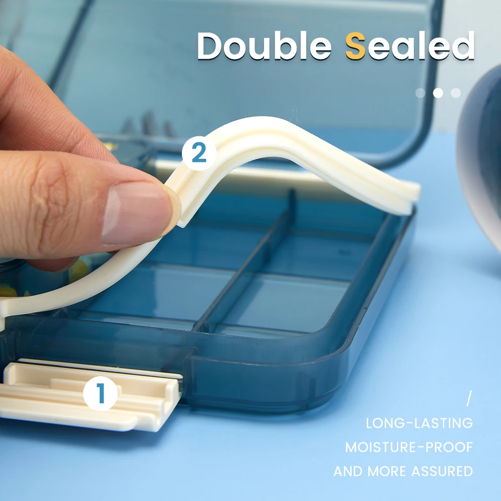 Large Pill Box Portable Pills Container Medicine Storage Pillbox Weekly Organizer Pastillero Travel Pill Cases Tablets Holder