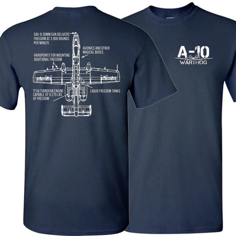 A10 Warthog Attacker Aircraft Freedom T-shirt. Summer Cotton Short Sleeve O-Neck Mens T Shirt New S-3XL 4