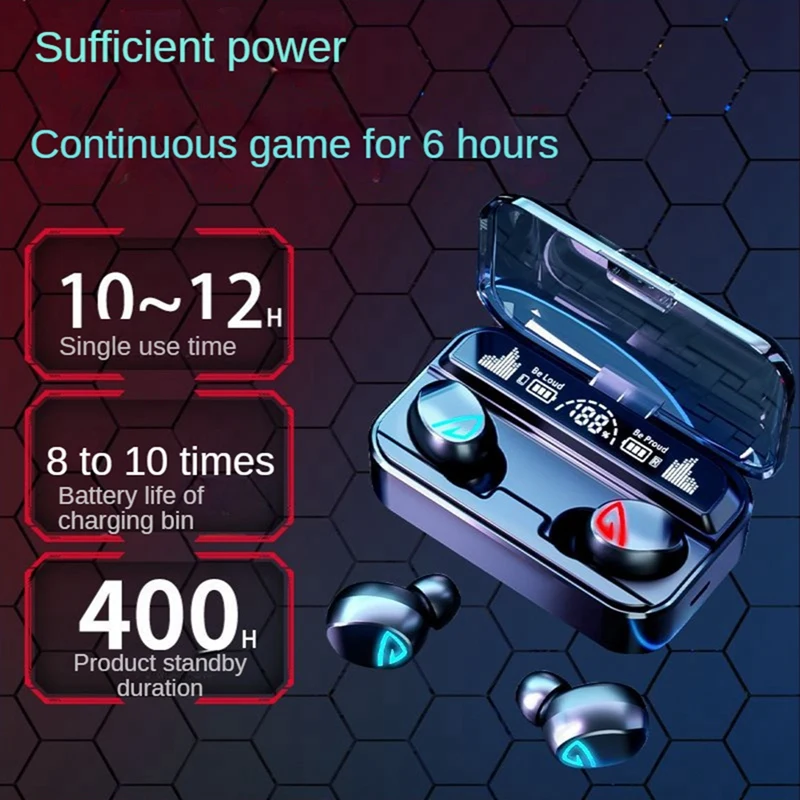 

TWS-стереонаушники S10pro с поддержкой Bluetooth 5,2 и зарядным футляром