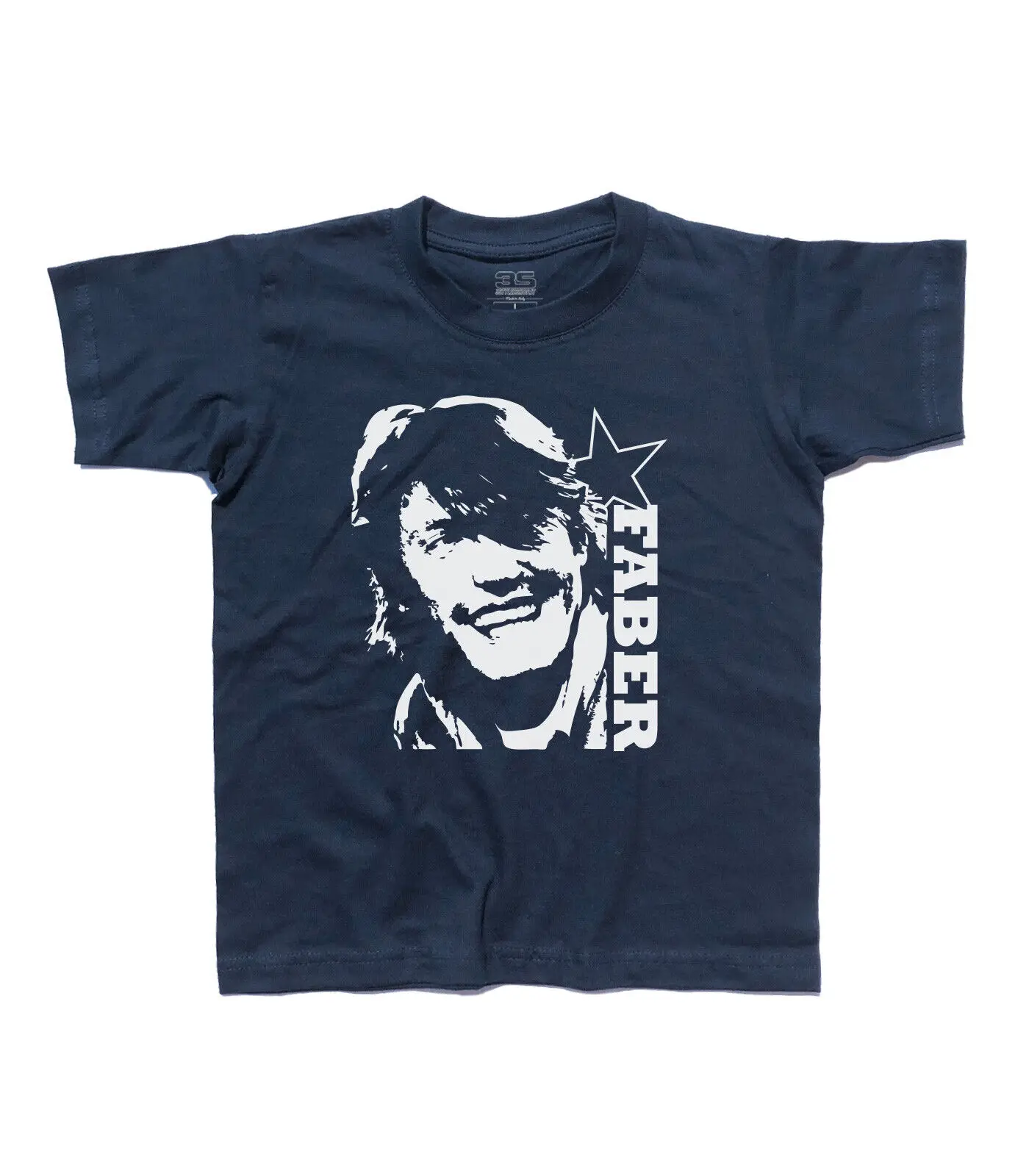 T-Shirt Child De Andre' Andè Faber - Songwriter Rock Genoa Creuza De Ma Maniche Lunghe O Corte