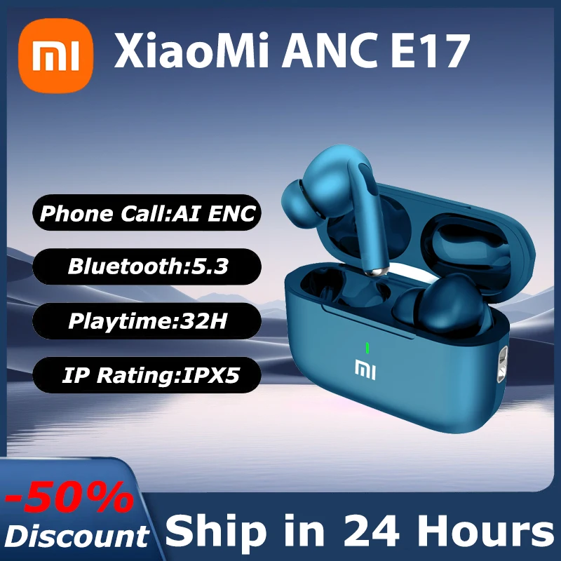 

Xiaomi ANC TWS Bluetooth 5.3 Earphones Mijia Active Noise Cancelling Wireless Headphones Redmi HiFI Stereo Sound Headset Earbuds