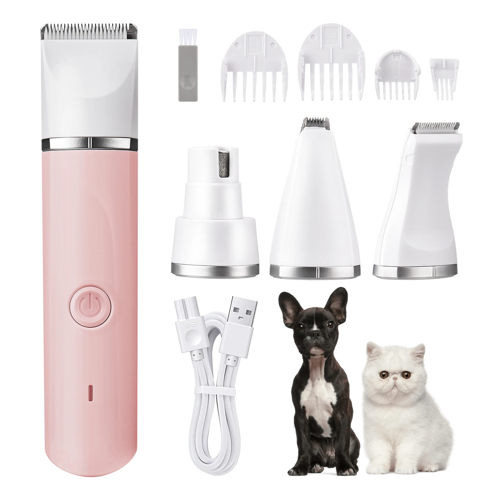 Pet clipper multi-functional wireless low noise for dogs cats rabbits grooming haircut machine