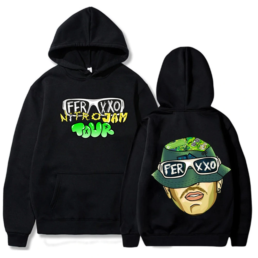 

Singer Tour 2024 Hot Hoodies Feid No Hay Luz Sin Oscuridad Hip Hop Rapper Feid Nitro Jam Sweatshirts CUMPLEANOS Ferxxo Shirt