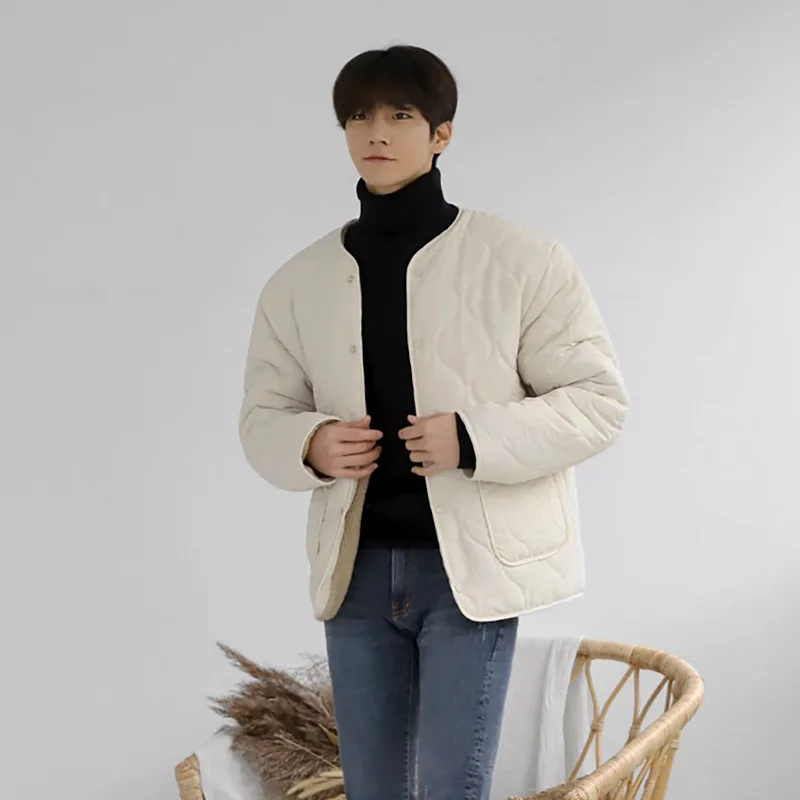 Korean Version Short Cotton-padded Clothes Men's New Winter Thick Cotton-padded Clothes Trend Loose Coat