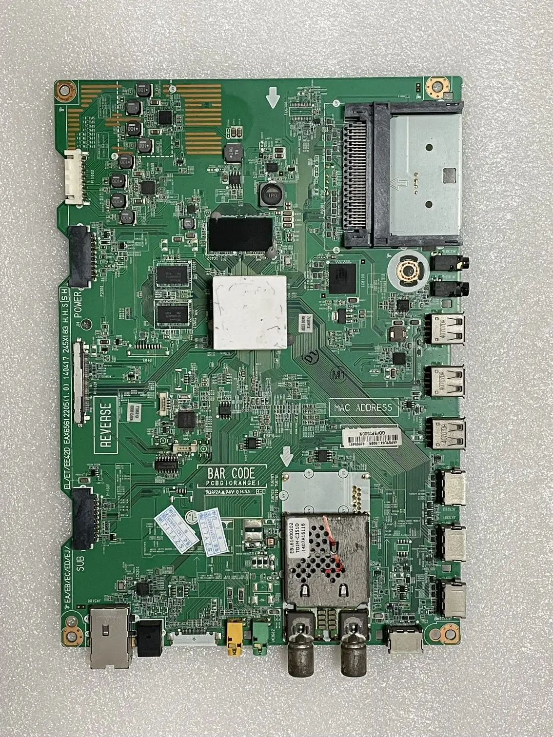 Placa-mãe Eax65612205 1.0 Tela Lc550lud lg p1 55ec9300-ca