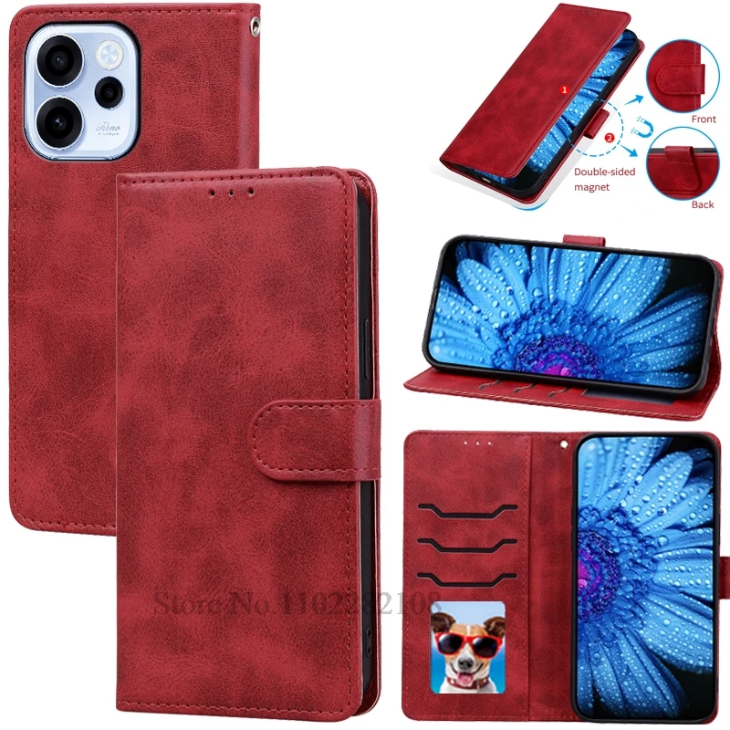 Luxurious Leather Flip Wallet Case