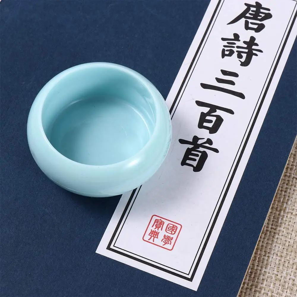 Keramik Schreib pinsel halter chinesischer Kalligraphie stift halter für Aquarell tinten malerei Schul bürobedarf – Detail 12