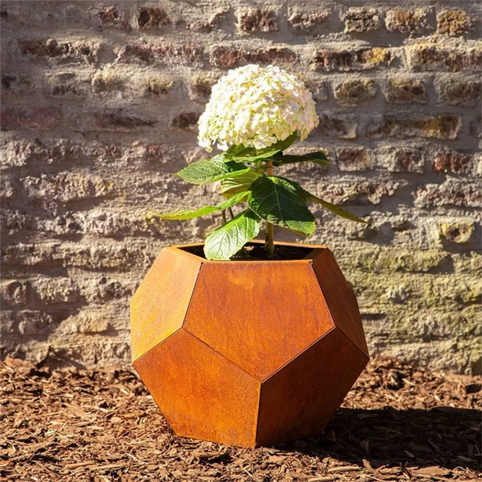corten steel planter outdoor corten steel plant pots flower planter pot plant
