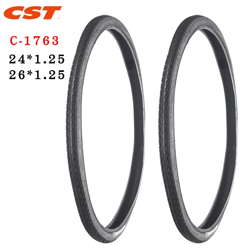 CST-Antiskid Mountain Bike Tires, Bicycle Parts, Wear Resistant, C1763, 24 ", 24x1.25, 26x1.25