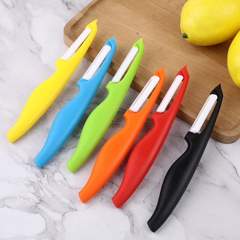 Description Picture 2 of item1Pc Fruit & Vegetable Peeler Ceramic Melon Peeler Multi-Functional One Piece Plane Fruit & Vegetable Peeler Kitchen Tools