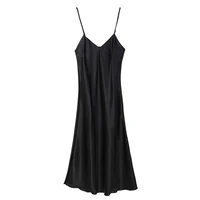 3313-b7cdf1.jpg Satin Nightgown (V-Neck Slip)