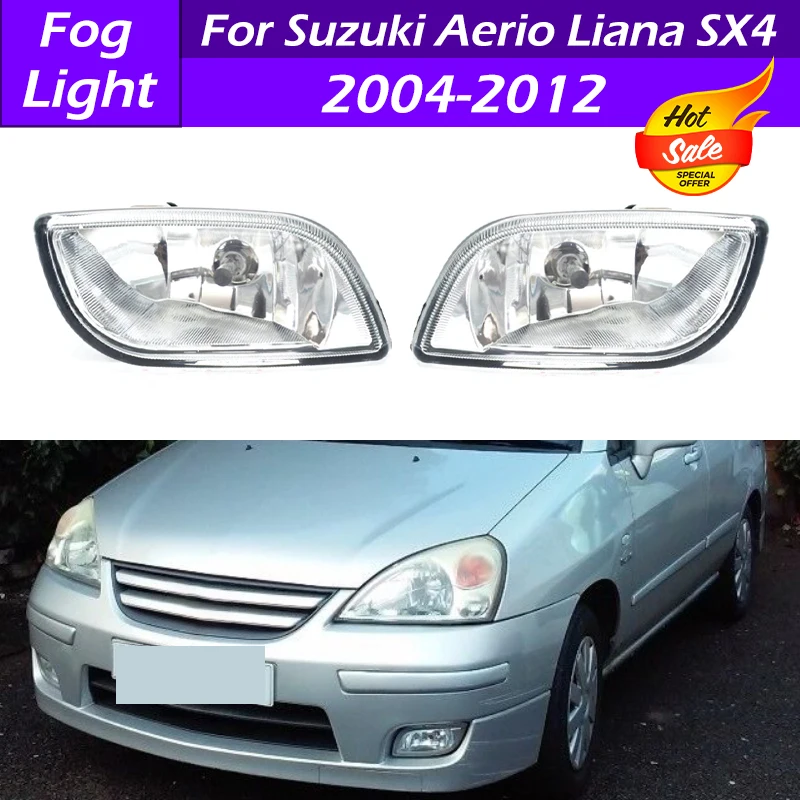 Voorbumper Mistlamp Mistlamp Voor Suzuki Sx4 2007-2012 Voor Aerio 2002 2003 2004 Drl Dagrijverlichting Mistlampen