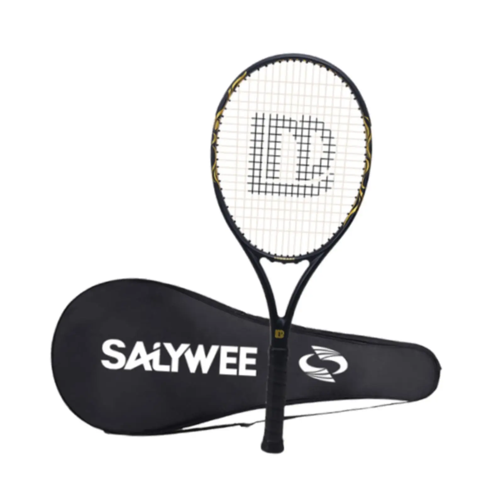 Tennis Racket for Adults Shockproof Professional Tennis Racquet with Carry Bag for Park Garden Backyard Beach Recreational