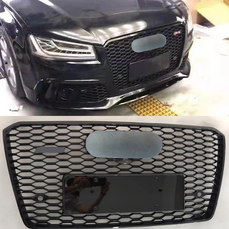 Paraurti Anteriore Sport Hood Racing Grill Grids Abs Nero Lucido Per Audi A8 S8 2015-2018 Accessori Auto Non Adatti Rs8
