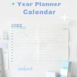 Calendrier mural 2022 jours avec autocollants, Plan annuel, calendrier journalier, planificateur mensuel, calendrier mural, apprentissage et planification, fournitures scolaires, 365 
