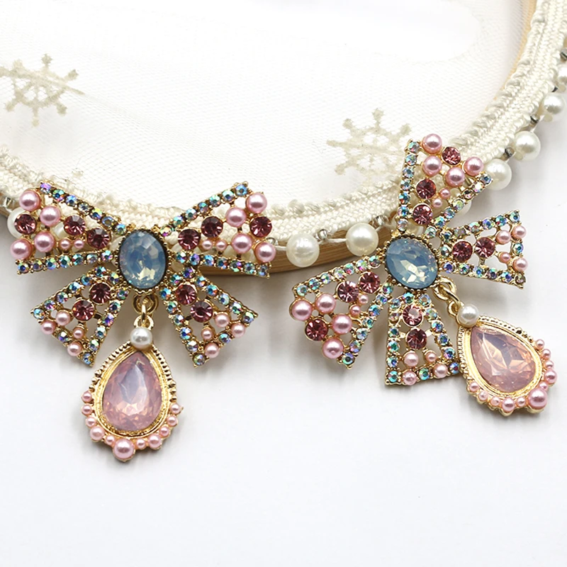 TAUJAN 特注 アンクレット337-19 TYNUOMI2PCS53 * 46MM Alloy Diamond Protein Pearl Suspension