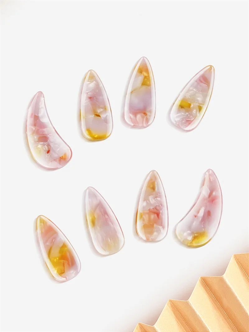 Description Picture 2 of item8PCS Guzheng Finger Picks Practical Musical Instrument Celluloid Guzheng Nail Covers Stringed Instrument Accessories Two Sizes