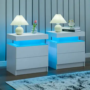 LED Nightstands Set 1