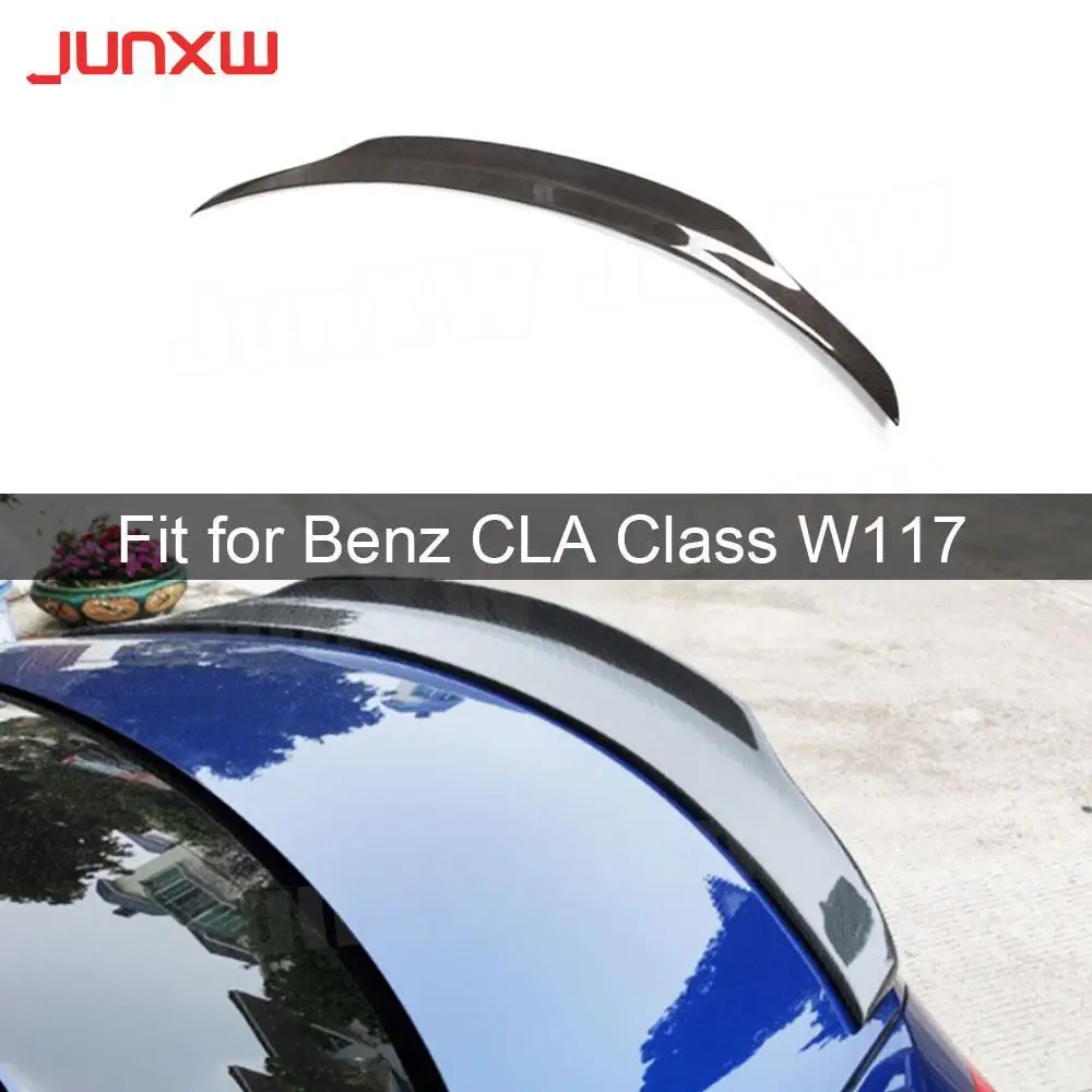 

Задний спойлер для багажника из углеродного волокна для Benz W117 CLA180 200 220 250 260 CLA45 AMG 2013-2019 PSM Style, заднее крыло, башмак FRP