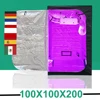 BEYLSION High Quality 100x100x200cm 600D Reflective Mylar Grow Tents with Removable Floor Indoor Plant Room Box 1