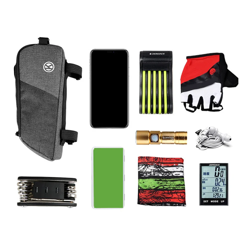 자전거 자전거 가방 앞 튜브 프레임 핸들 바 방수 사이클링 가방 삼각형 주머니 프레임 홀더 자전거 액세서리