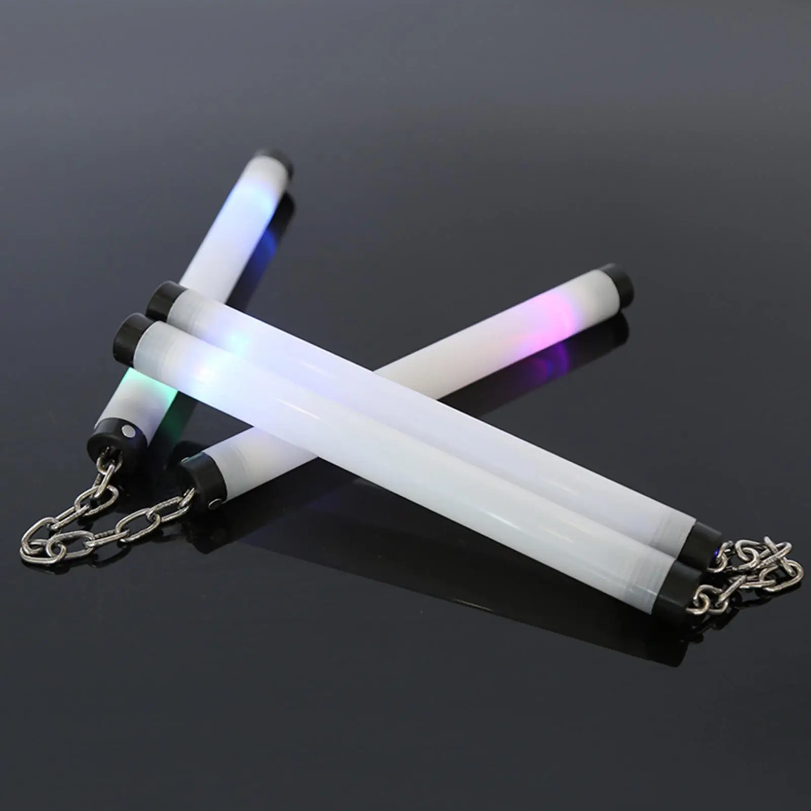 Light up Nunchucks Glowing Colorful LED Nunchucks for Sports Karate Wingchun Beginners Practice Nunchuck Real Tool Karate