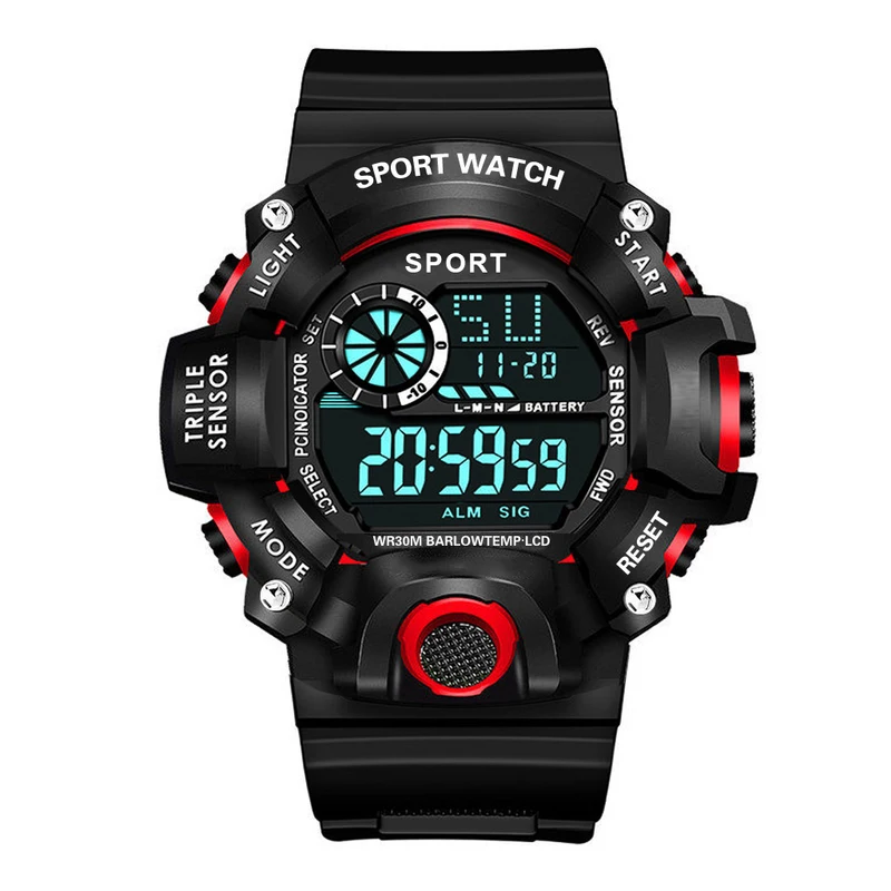 Men' Watch Sports Electronic Wristwatch Large dial Multifunctional...