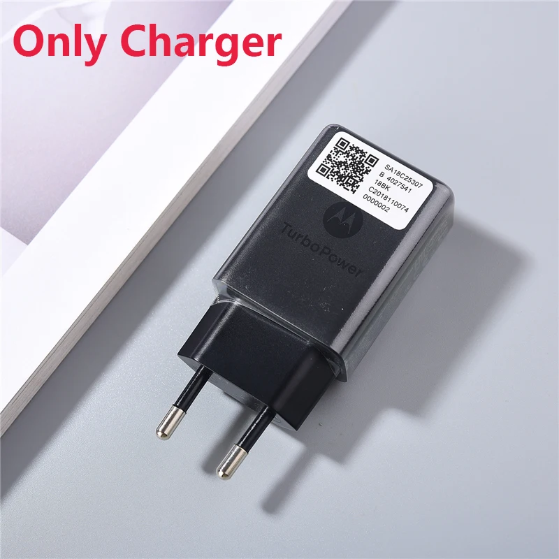 New 15W Motorola Fast Turbo Charger EU Power Adapter Micro USB/Type C Quick Charging Cable For Moto Edge S X30 Z3 G5 Plus/G9 P30 65w usb c charger Chargers