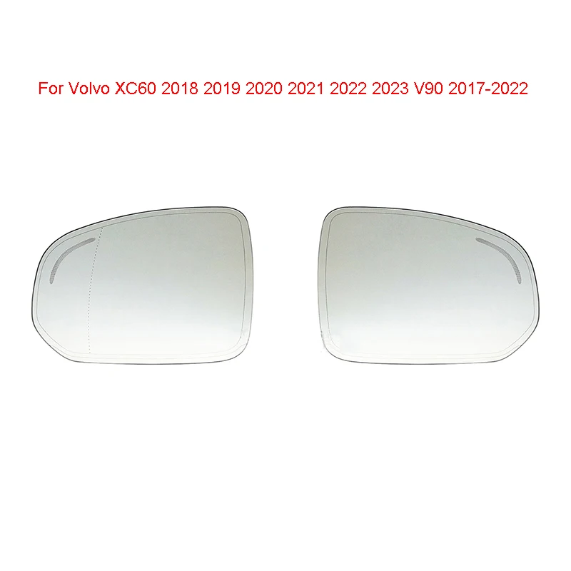 

Auto Left Right Heated Blind Spot Warning Wing Rear Mirror Glass For Volvo XC60 2018 2019 2020 2021 2022 2023 V90 2017-2022