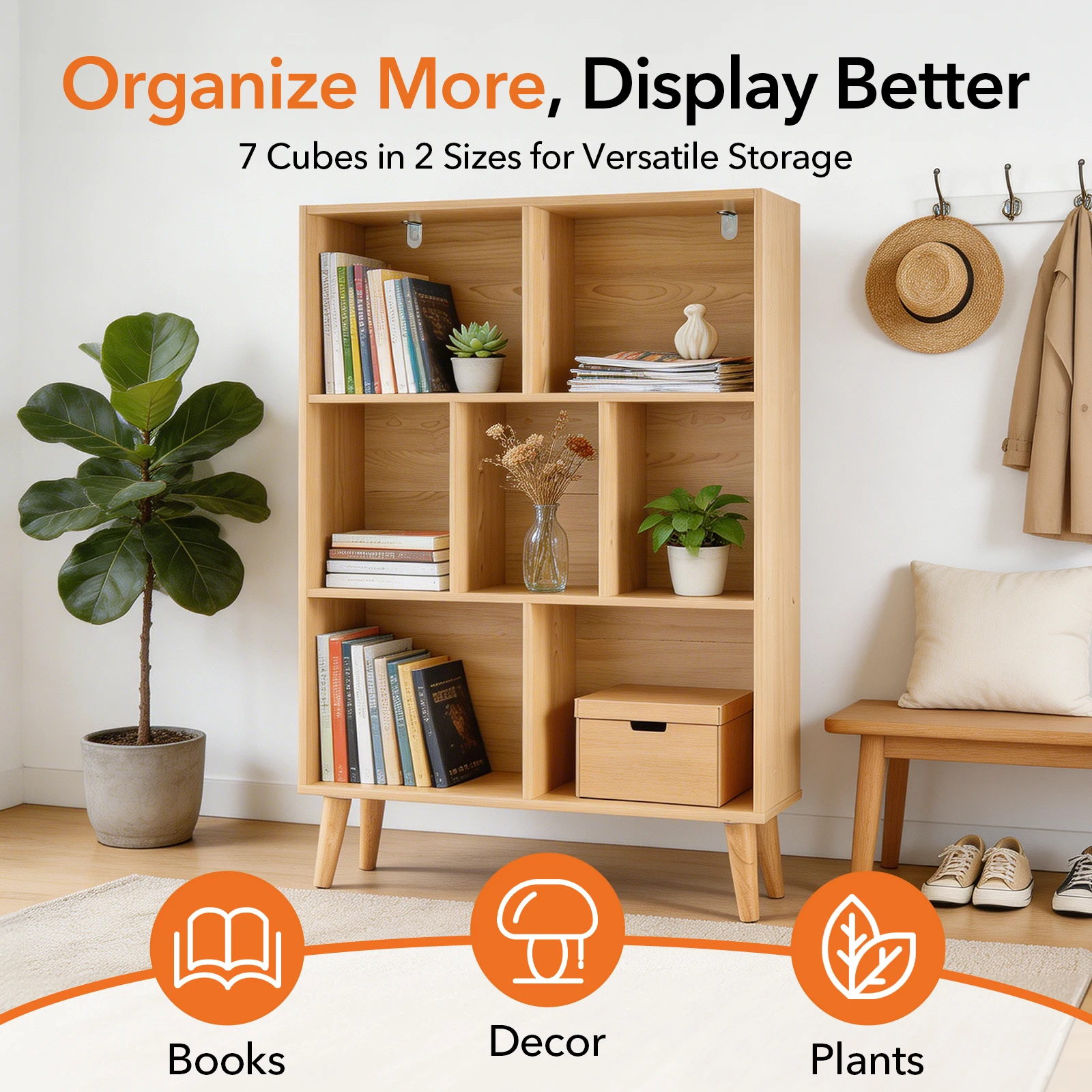 wide bookshelf storage