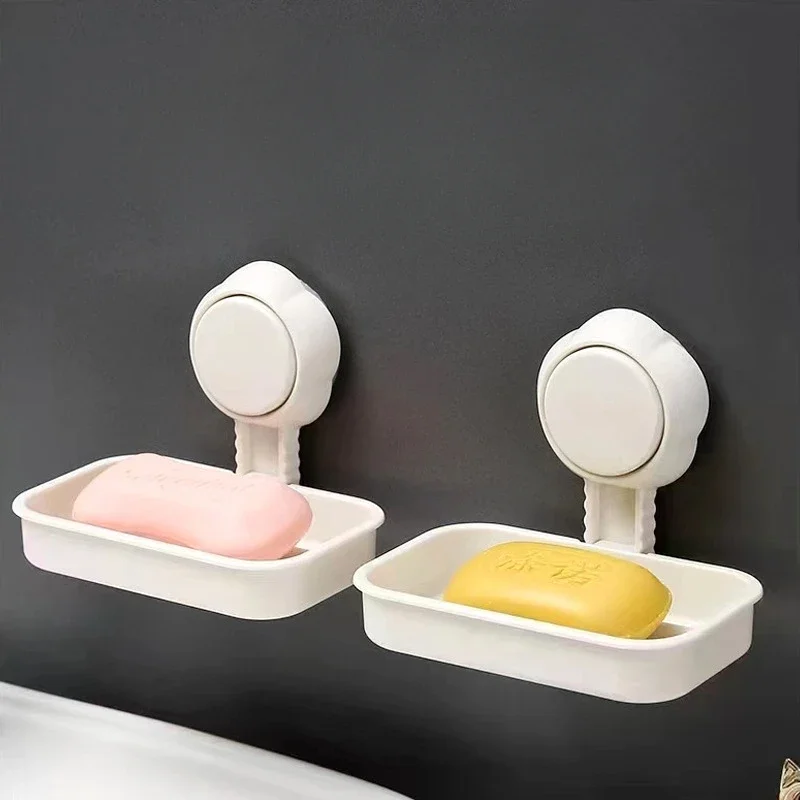 Suction cup hanging soap box Hotel hotel household soap shelf suction cup series 2